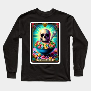 Cereal Killer Funny Tarot Card Long Sleeve T-Shirt